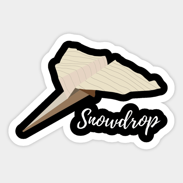 SNOWDROP - KDRAMA Paper Airplane Sticker by Chi Gallery